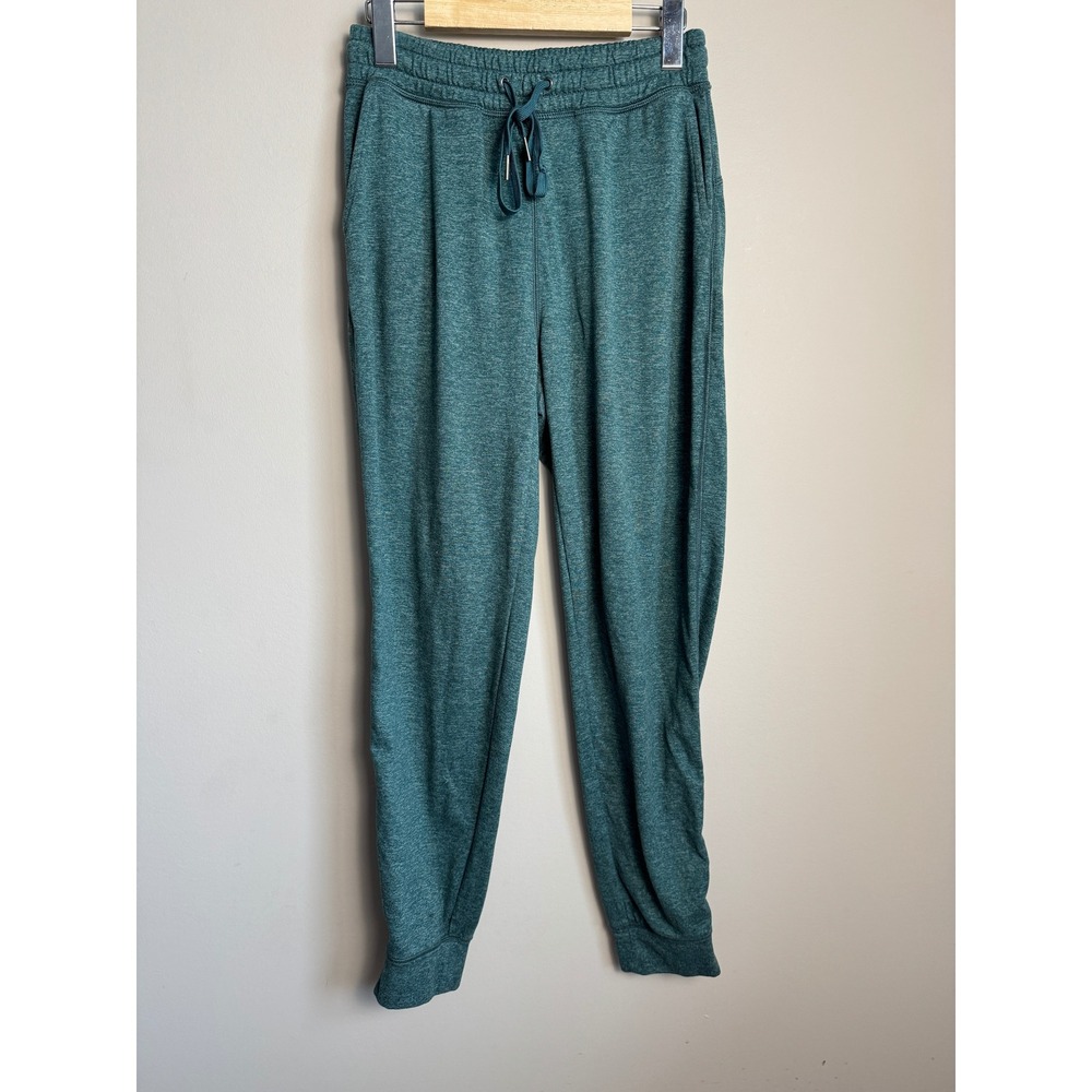 American‎ Eagle Green Heather Jogger Sweatpants Drawstring Pockets Athleisure